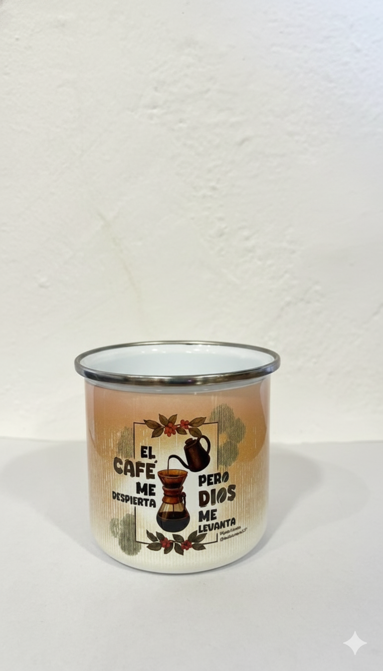 Pocillo Peltre edición El Café De Mi Tierra