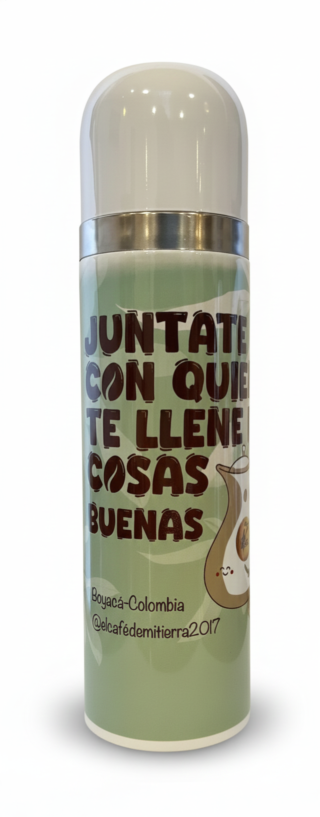 Termo Tipo Bala – Diseño Exclusivo El Café de Mi Tierra☕️