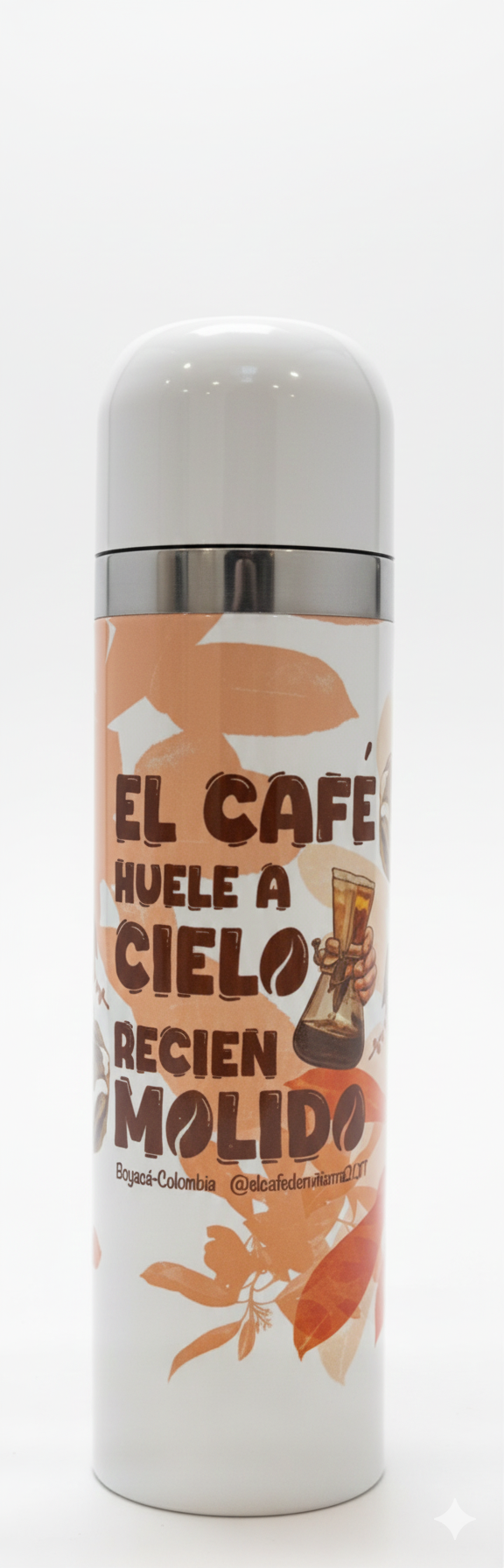 Termo Tipo Bala – Diseño Exclusivo El Café de Mi Tierra☕️