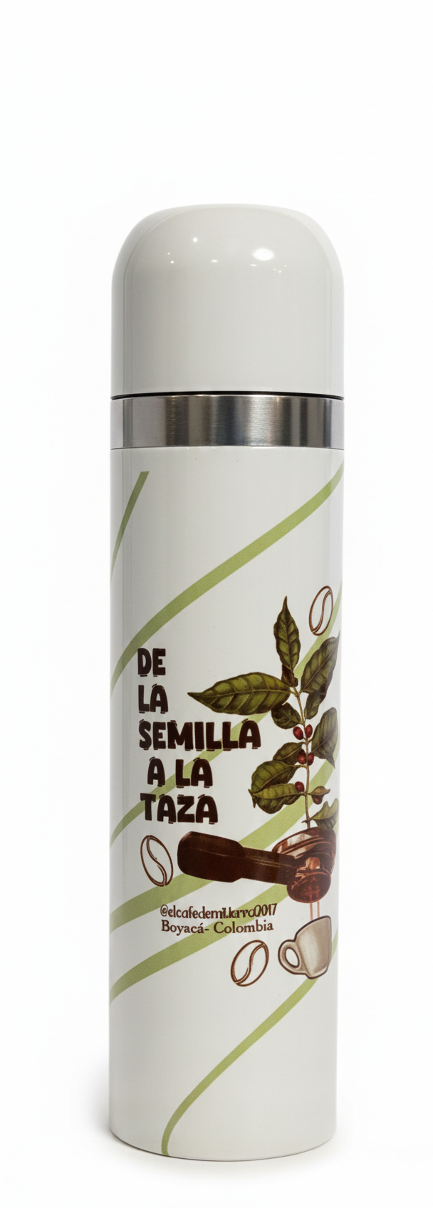 Termo Tipo Bala – Diseño Exclusivo El Café de Mi Tierra☕️